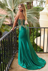 Nox Anabel C-1613 Stretch Satin Formal Prom Gown